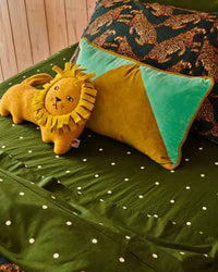 Thumbnail for Avocado Angles Velvet Rectangle Cushion