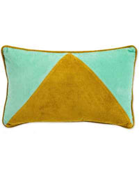 Thumbnail for Avocado Angles Velvet Rectangle Cushion