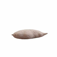 Thumbnail for Knitted Cushion Baby Leaf - Beige