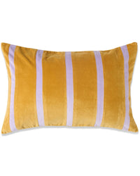 Thumbnail for Pecan Pie Stripe Velvet Rectangle Cushion