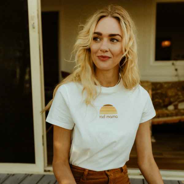 Rad Mama Classic Tee in Organic Cotton - Natural