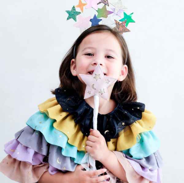 Rainbow Ruffle Cape