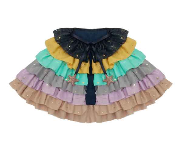Rainbow Ruffle Cape