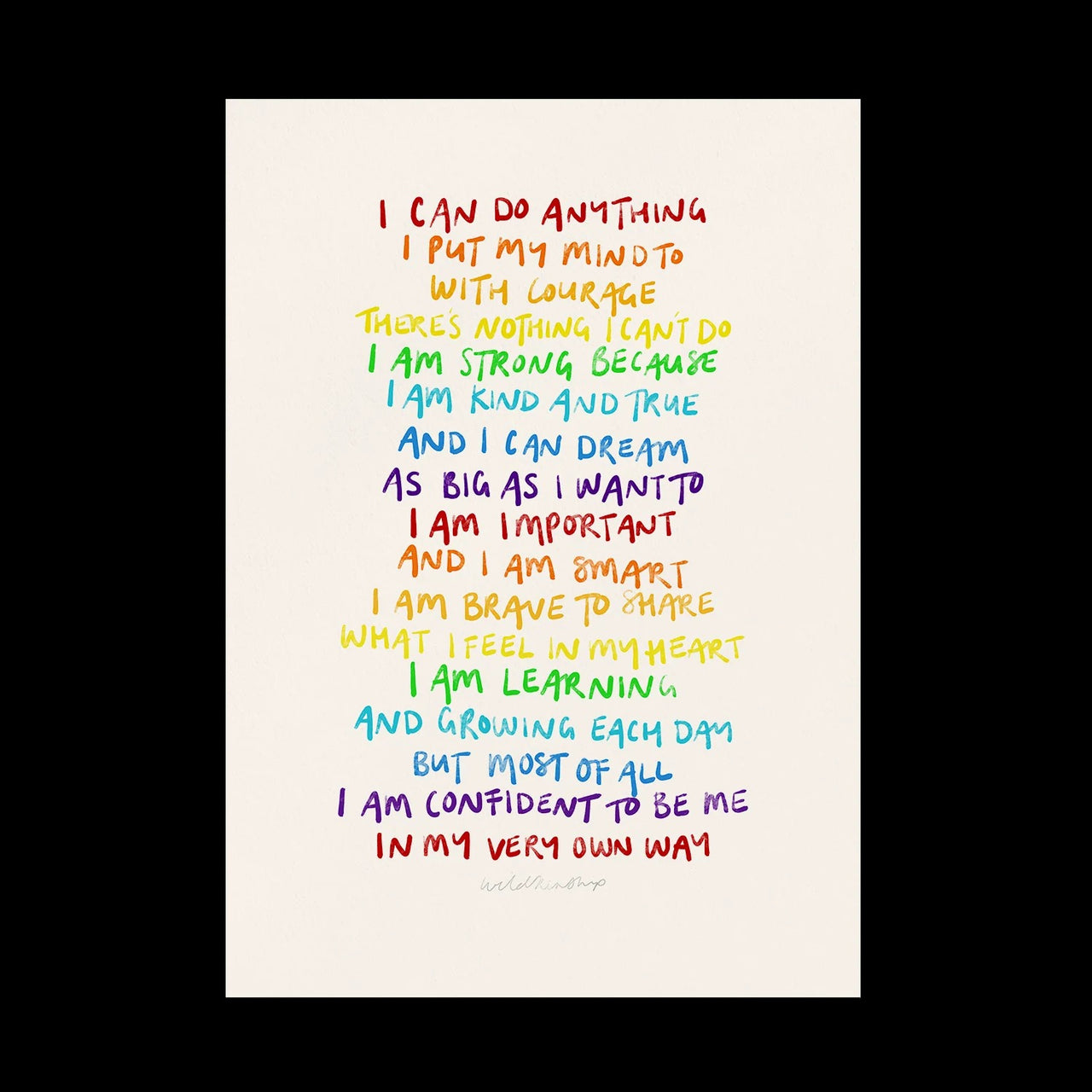 I can do Anything Unframed Print