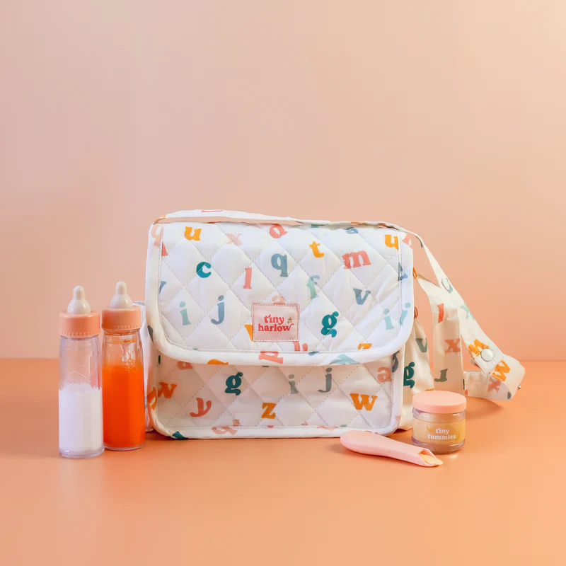 Alphabet Soup Nappy Bag Set