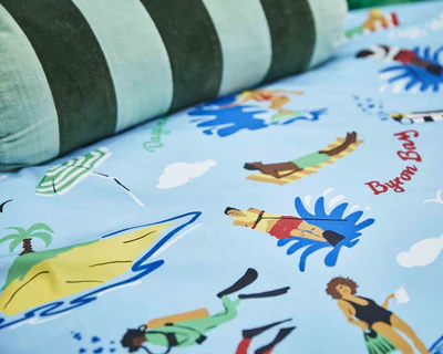 Beach Life Organic Cotton Quilt Cover