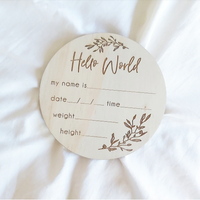 Thumbnail for Birth Announcement Plaque - Round