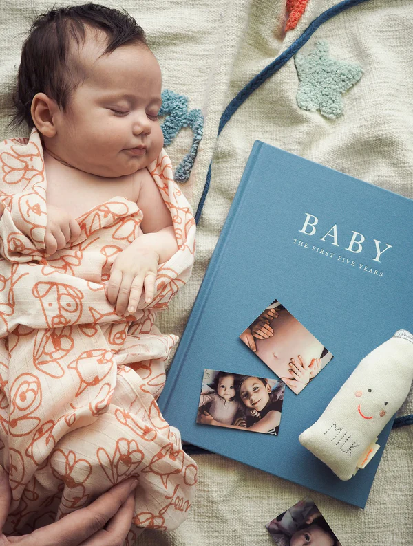 Birth to Five Years Baby Journal - Blue