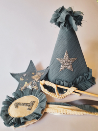 Thumbnail for Ruffle Party Hat & Wand