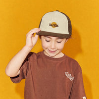 Thumbnail for Rad Kid 2 Tone Cord Trucker Cap - Choc