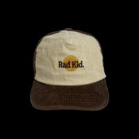 Thumbnail for Rad Kid 2 Tone Cord Trucker Cap - Choc
