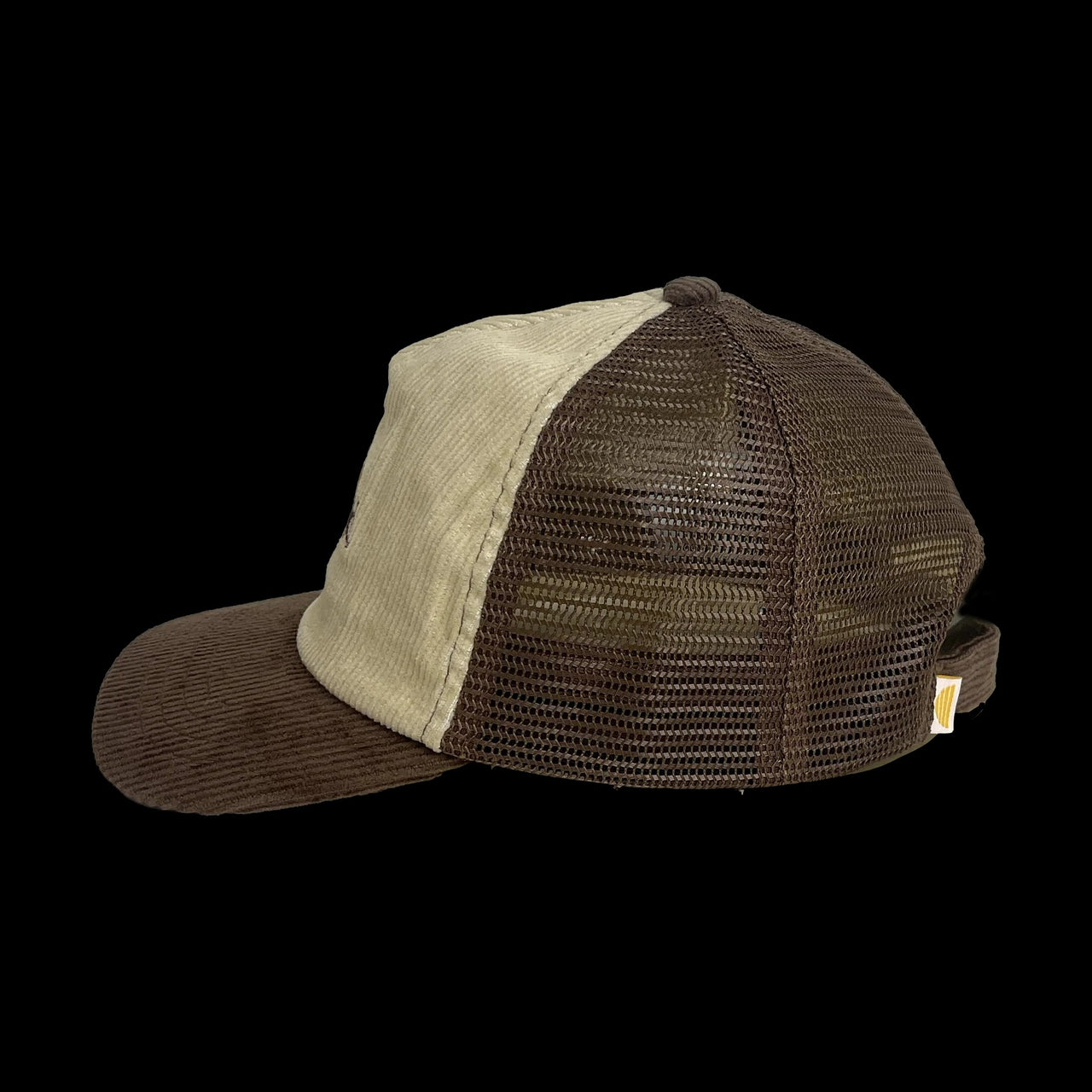 Rad Kid 2 Tone Cord Trucker Cap - Choc