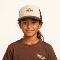 Thumbnail for Rad Kid 2 Tone Cord Trucker Cap - Choc