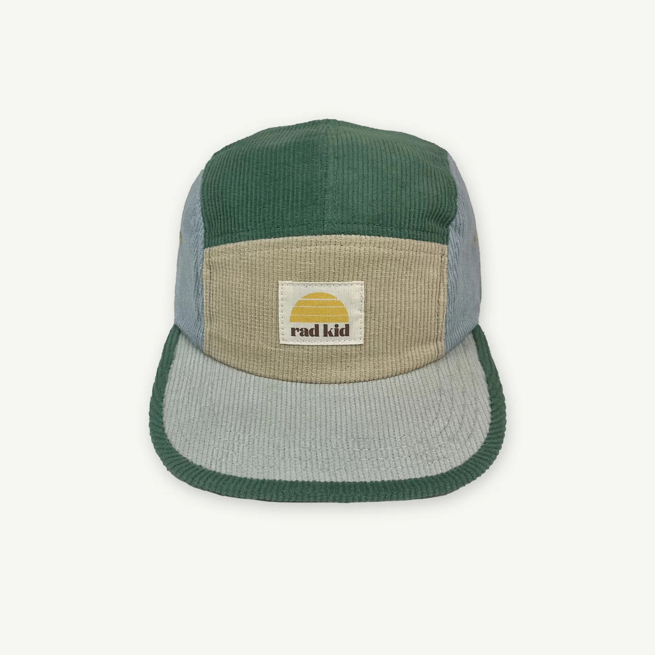 Rad Kid Five Panel Splice Cord Cap - Lagoon