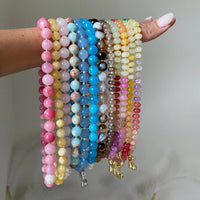 Thumbnail for Skye Blue, with Pearl Chunky Bead Necklace