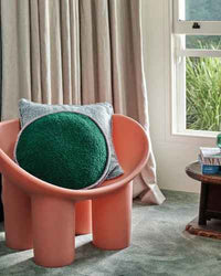 Thumbnail for Alpine Lavender Round Boucle Cushion