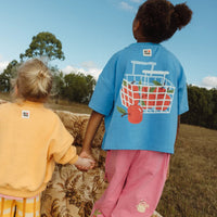 Thumbnail for Apple Oversized Boxy Tee Bluebird