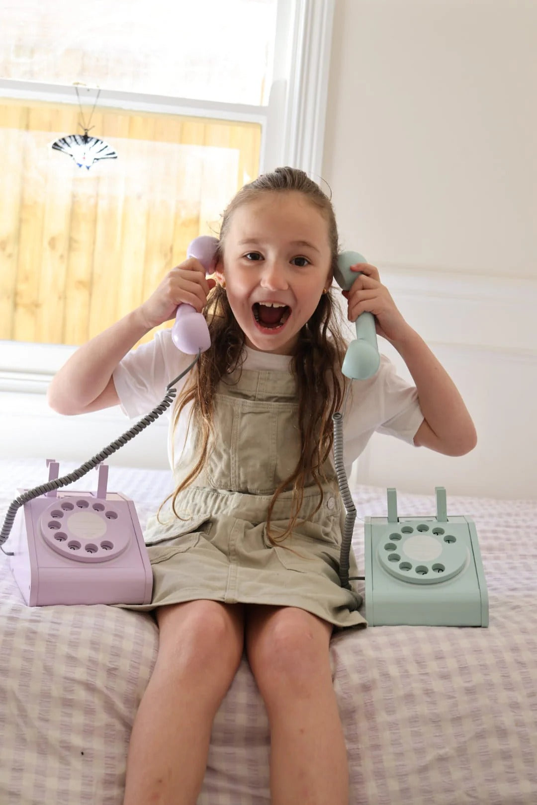 Imagine That Wooden Rotary Telephone