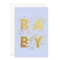 Thumbnail for Baby Universe Blue Jumbo Greeting Card