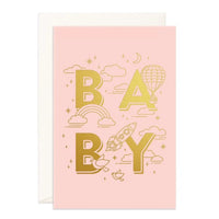 Thumbnail for Baby Universe Pink Jumbo Greeting Card