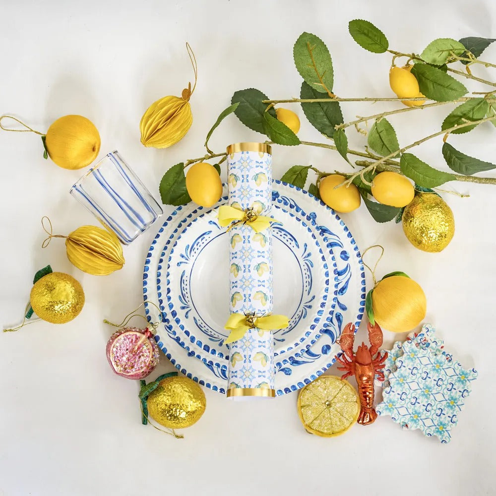 Palemo Beaded Lemon Slice Yellow