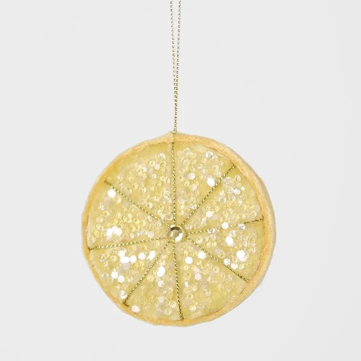 Palemo Beaded Lemon Slice Yellow