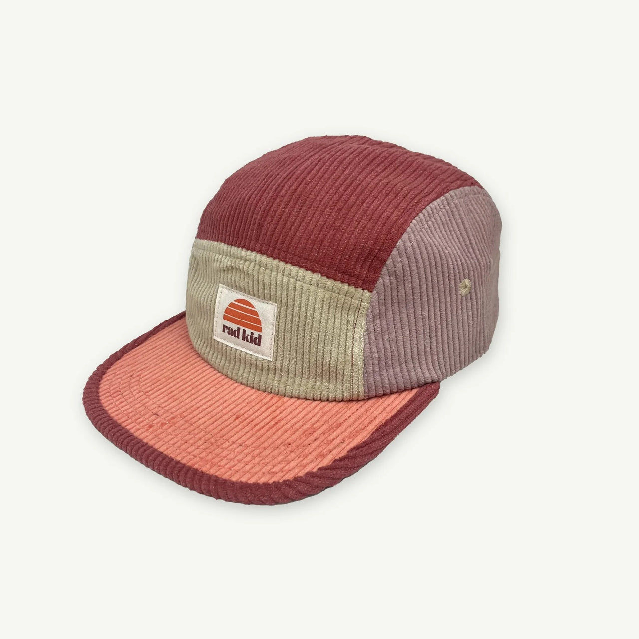 Rad Kid Five Panel Splice Cord Cap Berry Nice