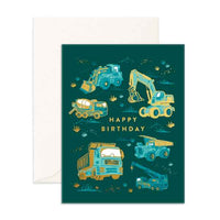 Thumbnail for Happy Birthday Trucks Greeting Card