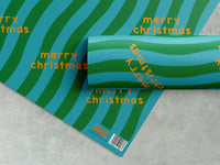 Thumbnail for Blue & Green Merry Christmas Gift Wrap