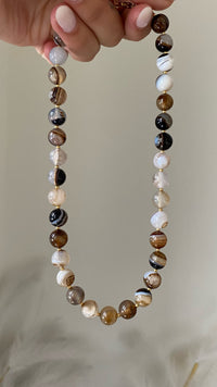 Thumbnail for Brown Medley Chunky Bead Necklace