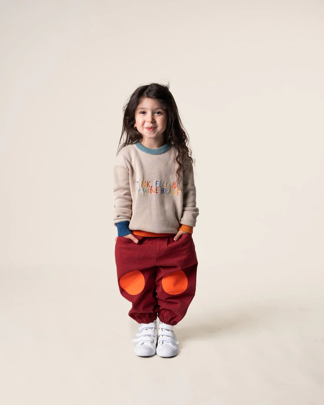 Embroidered Knit Sweater Imagine Brave