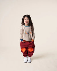 Thumbnail for Burgundy Barrel Pants