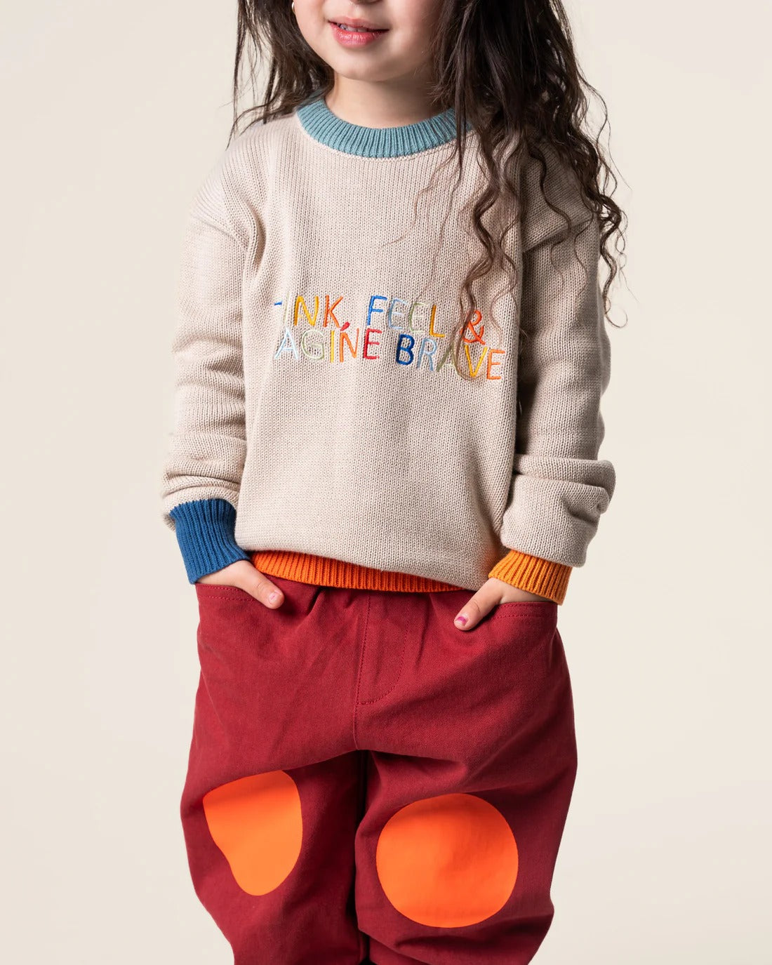 Burgundy Barrel Pants