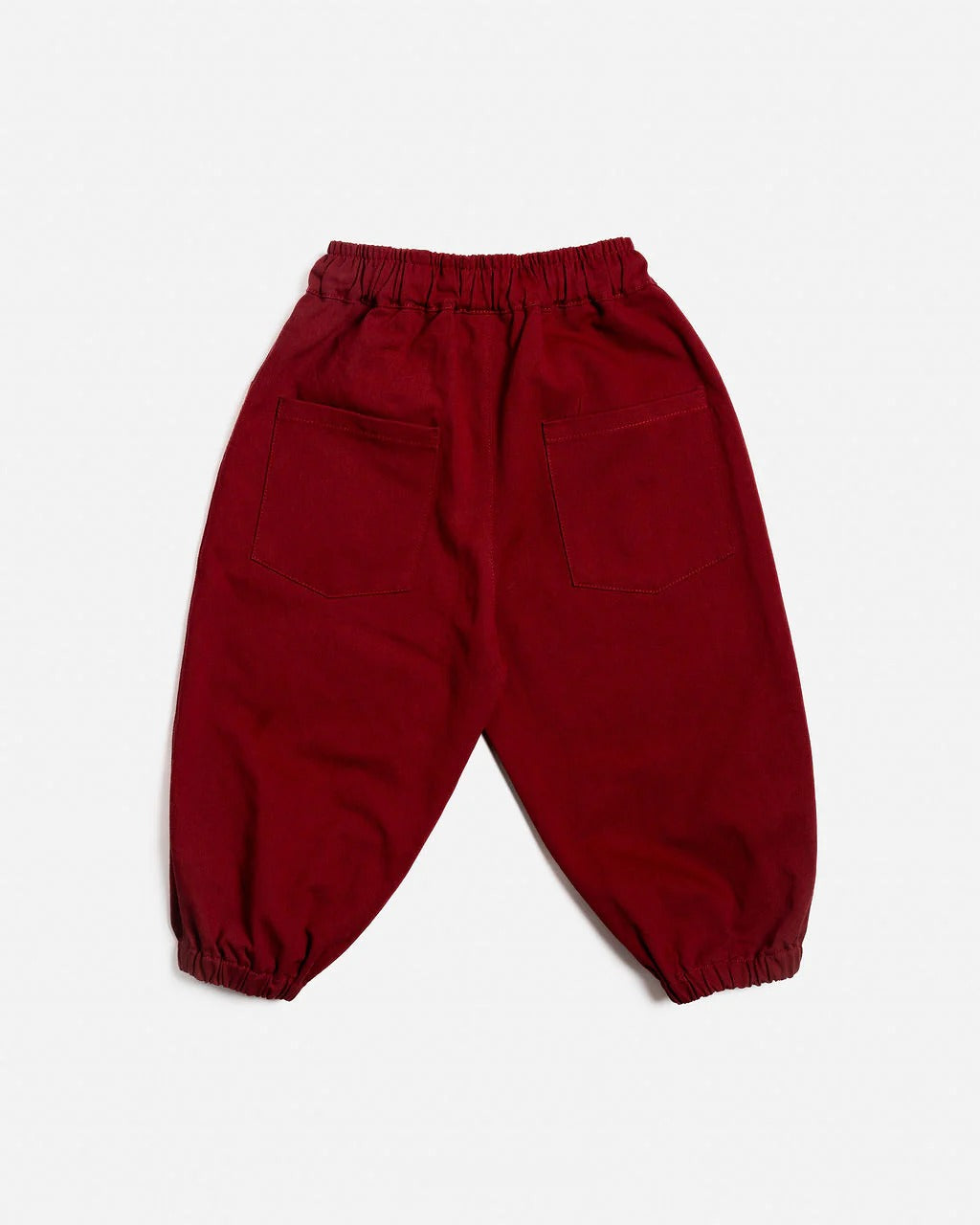 Burgundy Barrel Pants