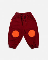 Thumbnail for Burgundy Barrel Pants