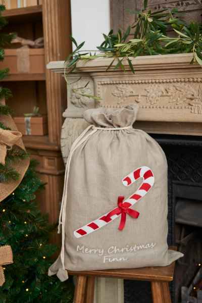 Candy Cane Santa Sack