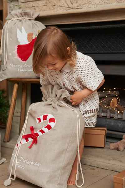 Candy Cane Santa Sack