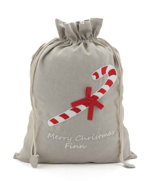 Candy Cane Santa Sack