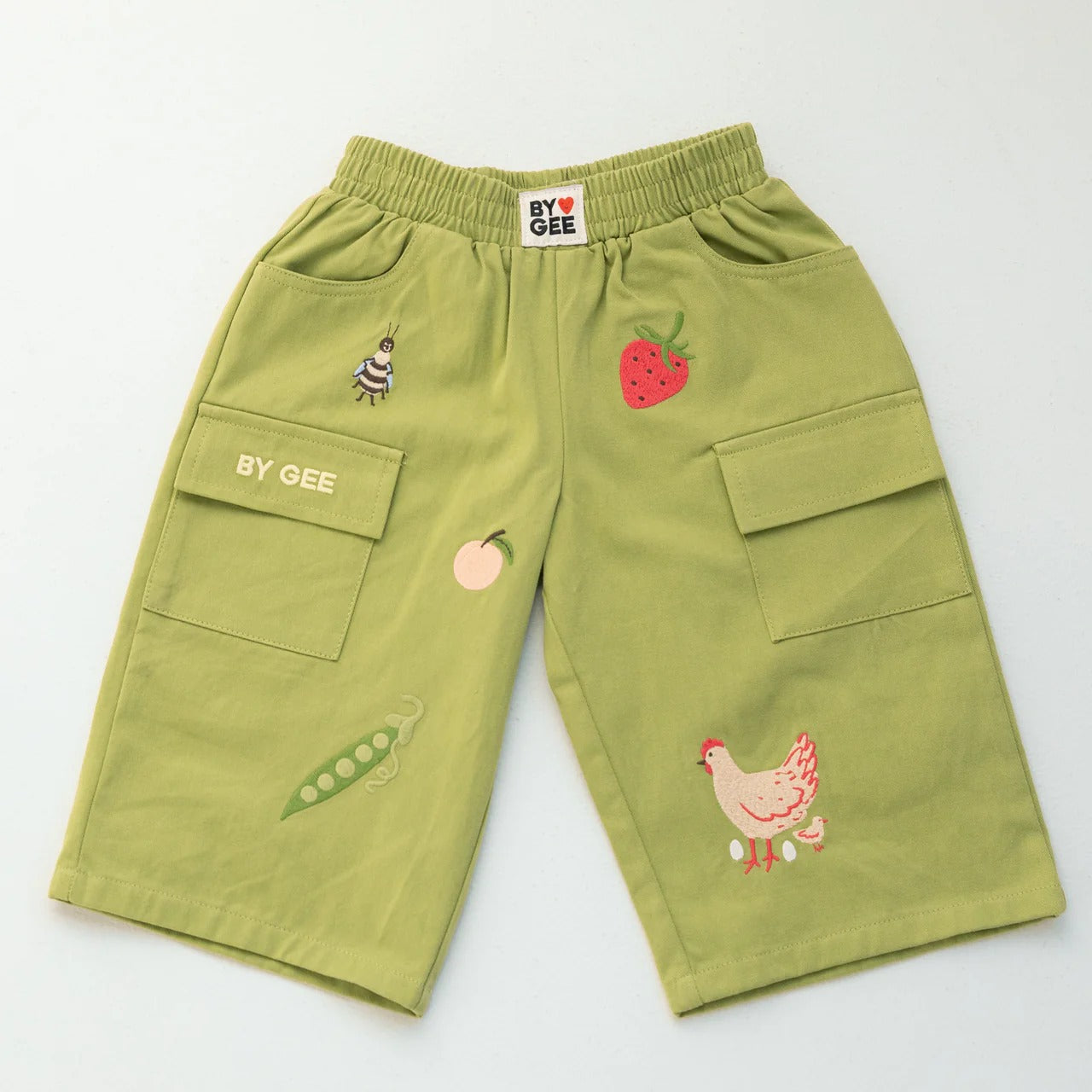 Cropped Wide Leg Cargo Pant Apple