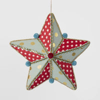 Thumbnail for Carnival Hanging Star Red and Green