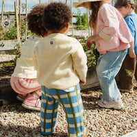 Thumbnail for Check Knit Pants Bluebird