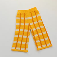Thumbnail for Check Knit Pants Honey