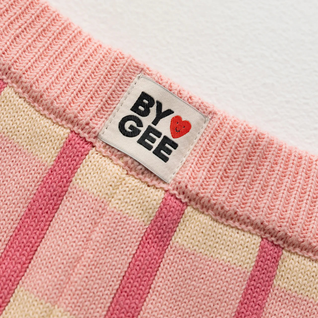 Check Knit Pants Peony