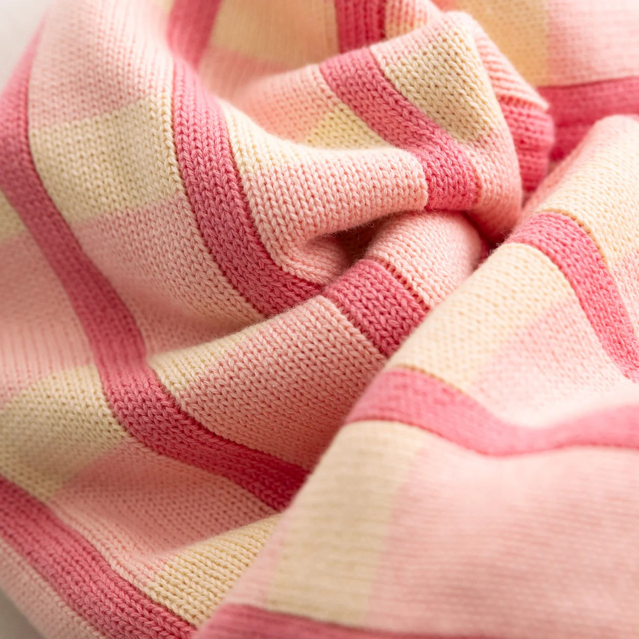 Check Knit Pants Peony