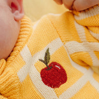 Thumbnail for Check Knit Romper Honey