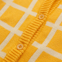 Thumbnail for Check Knit Romper Honey