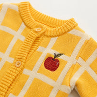 Thumbnail for Check Knit Romper Honey