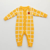 Thumbnail for Check Knit Romper Honey