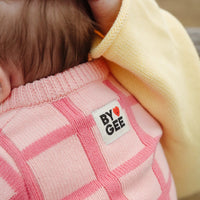 Thumbnail for Check Knit Romper Peony