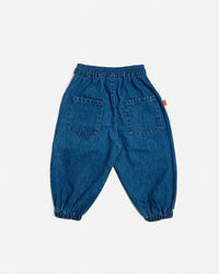 Thumbnail for Denim Barrel Pants Colour Block